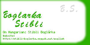 boglarka stibli business card